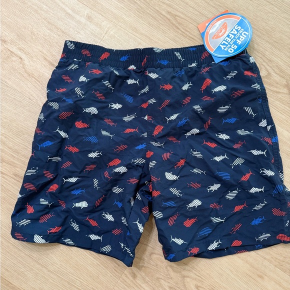 Columbia Other - Columbia Kids Fish Print Shorts - Navy, Red, White